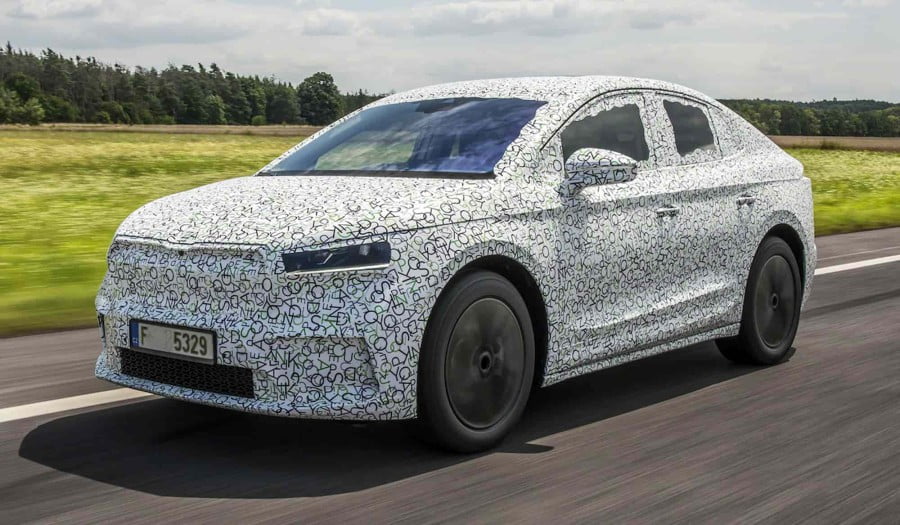 New teasers of the Škoda Enyaq Coupe iV appeared on the network